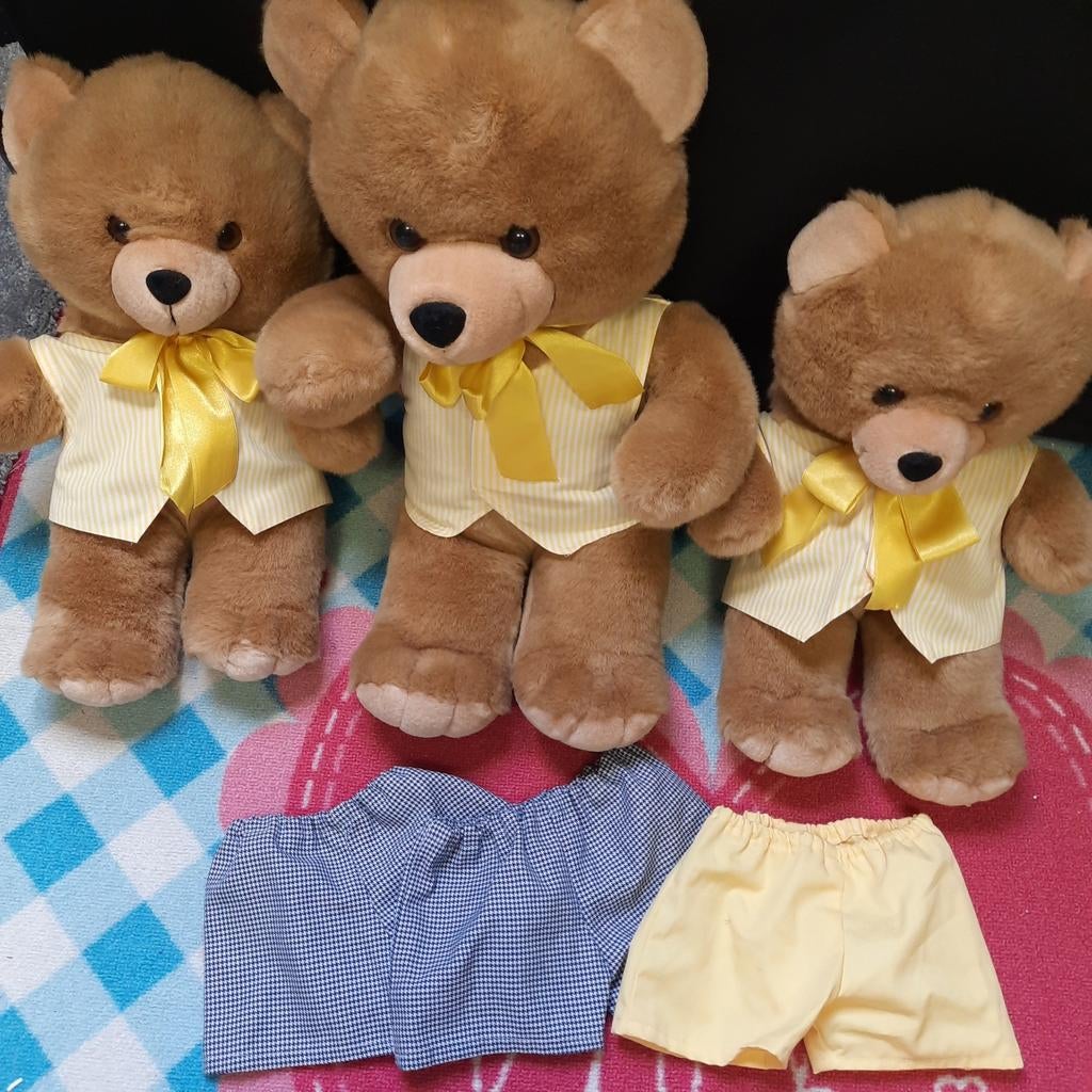 Berenfamilie knuffels beren, Ophalen of Verzenden, Zo goed als nieuw, Stoffen beer, Overige merken