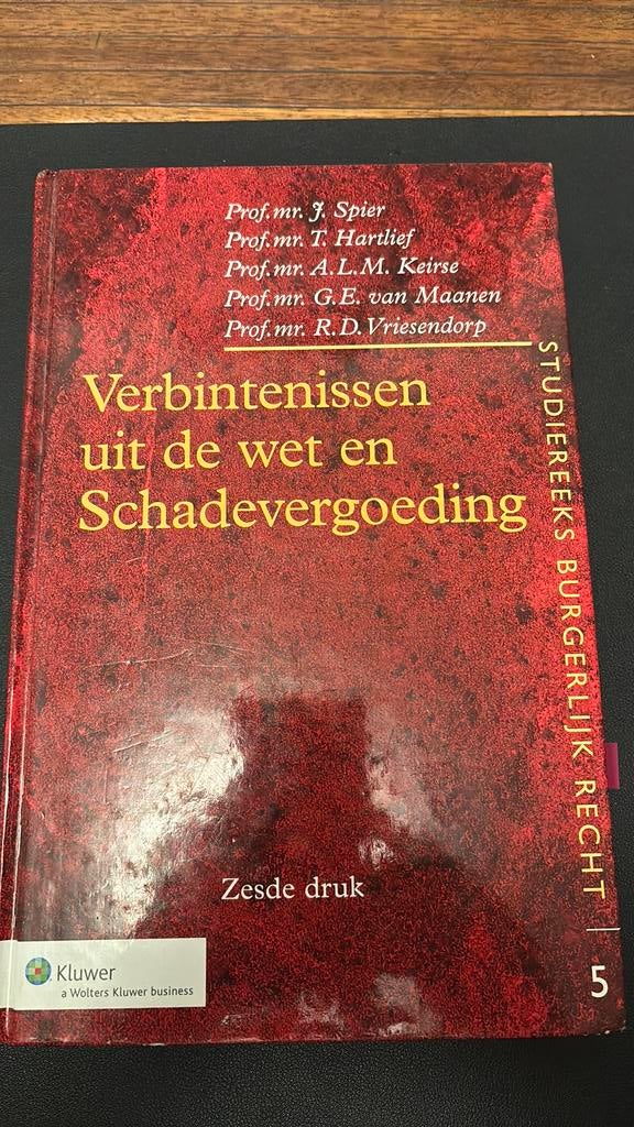 Verbintenissen uit de wet en schadevergoeding, Boeken, Studieboeken en Cursussen, Ophalen of Verzenden, Alpha, Zo goed als nieuw