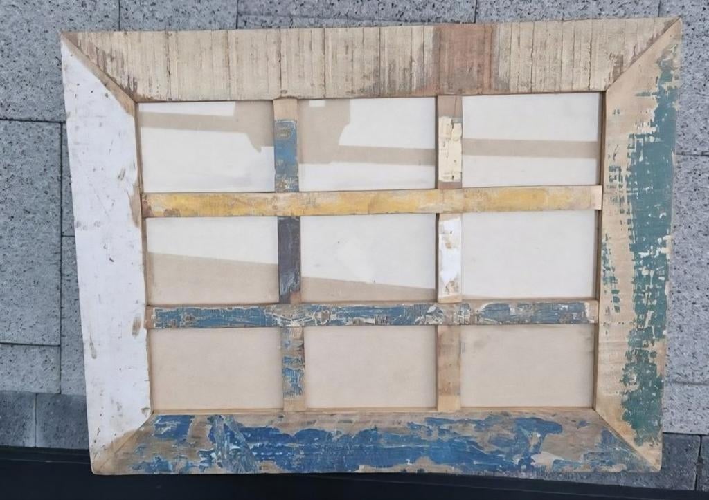 Te koop houten fotolijst voor 9 foto's, Ophalen of Verzenden
