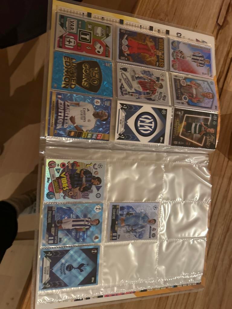Topps Match Attax kaartenboek met Legends & 100 Club, Ophalen of Verzenden, Zo goed als nieuw, Meerdere kaarten