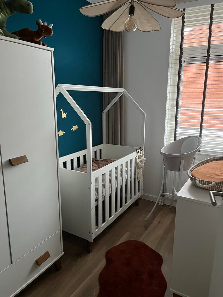 Complete babykamer – wit (Holland Happy Baby New Vintage), Kinderen en Baby's, Kinderkamer | Complete kinderkamers, Ophalen, Gebruikt