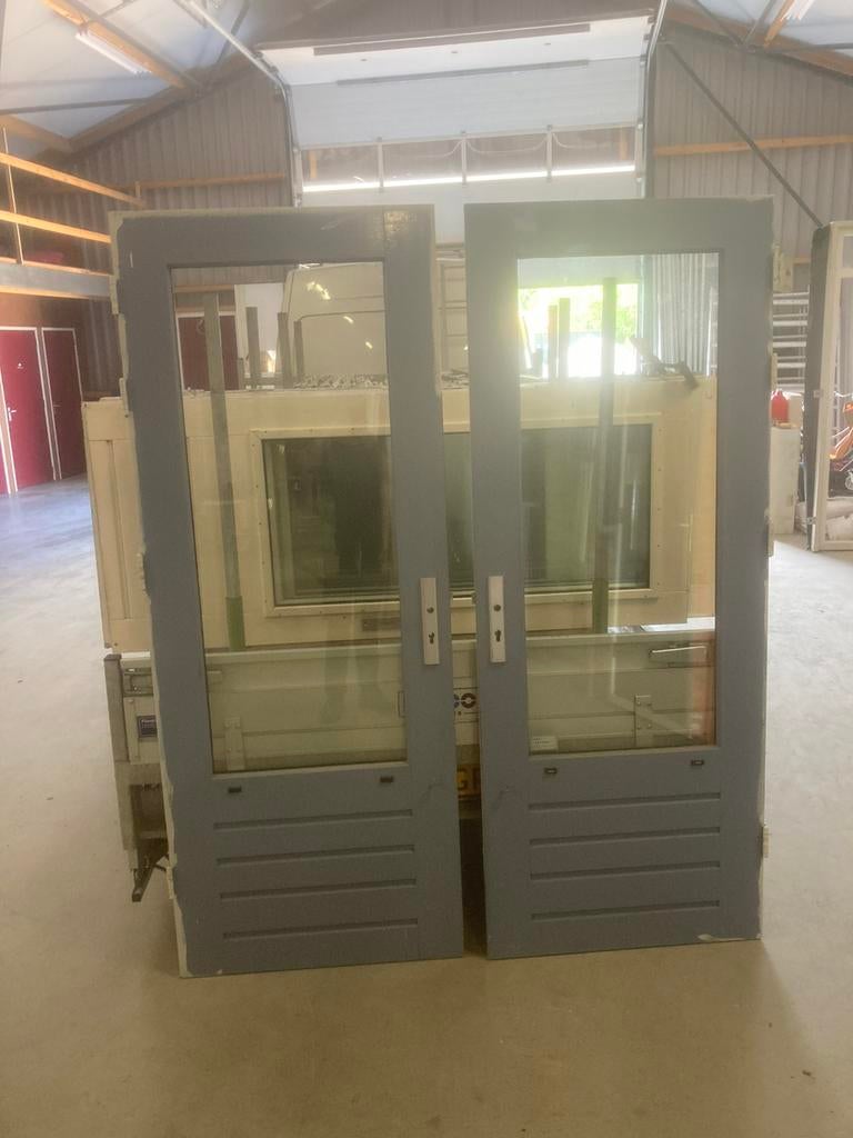 Hardhouten tinga buitendeuren 83*211,5, Ophalen, 1 tot 2 meter, Q, Zo goed als nieuw