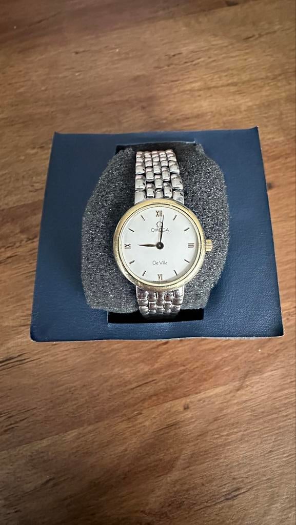 Omega De Ville quartz vintage dameshorloge, Overige merken, Staal, Gebruikt, Staal