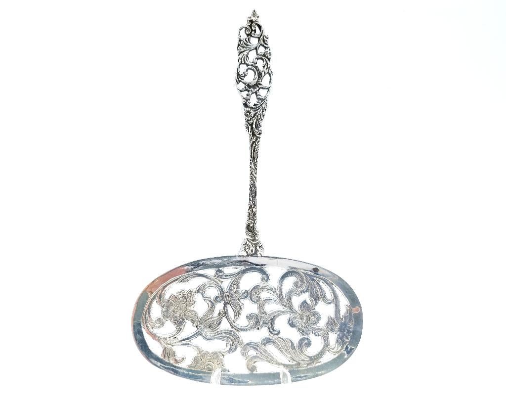 Zilveren kroketschep, 15 cm, Verzenden, Zilver