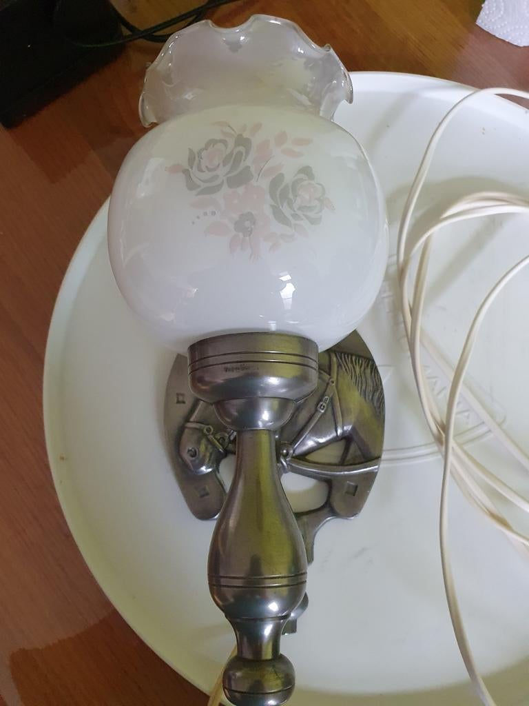Tinnen wandlamp, Ophalen of Verzenden