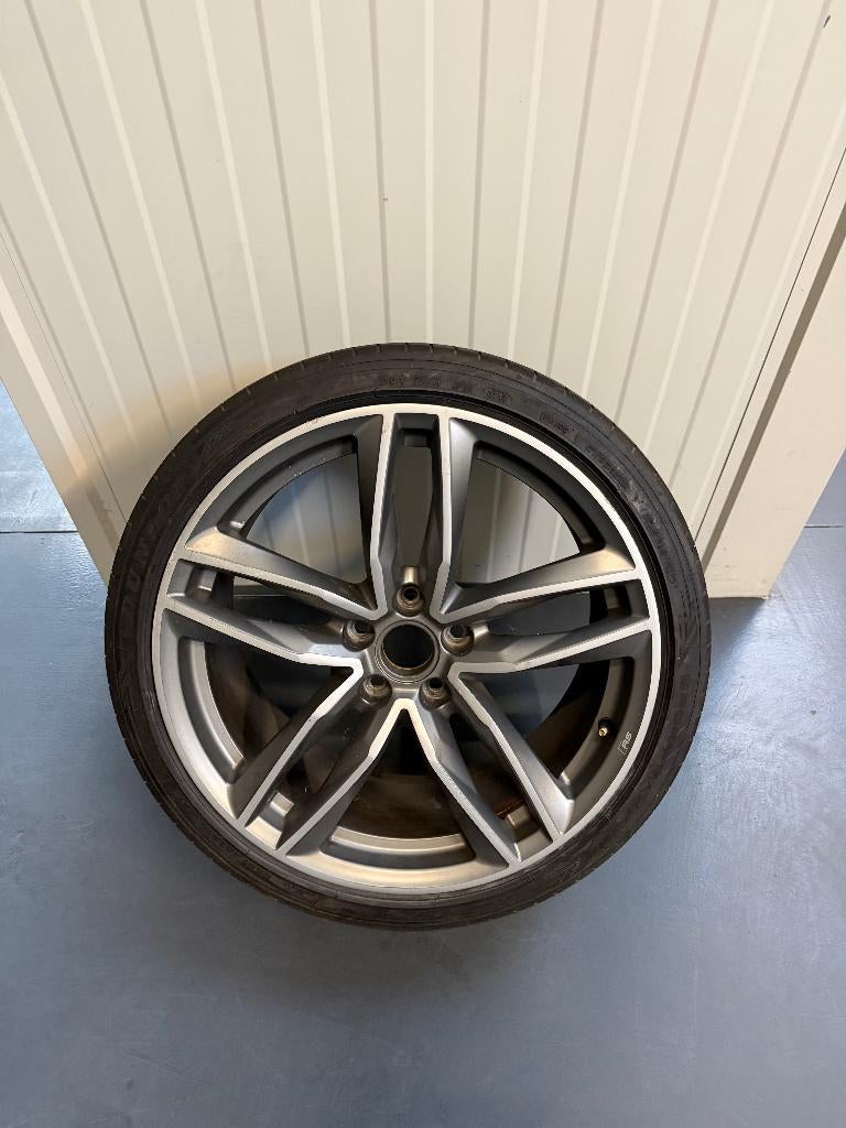 Audi 19” Velg met Dunlop Band – 245/35 ZR19, Banden en Velgen, Winterbanden, Ophalen, 19 inch