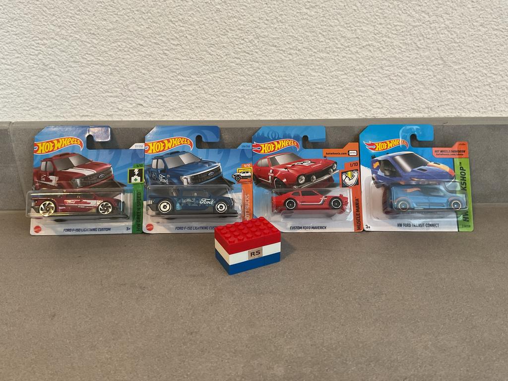 Hot Wheels - 4x Ford F-150 Transit Maverick - Nieuw !, Ophalen of Verzenden, Nieuw, Auto
