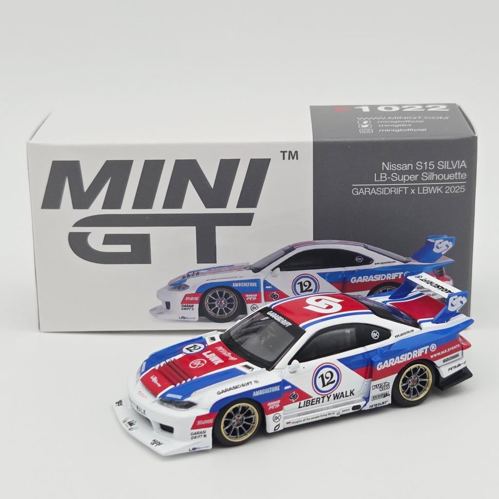 Mini GT Nissan Silvia S15 LBWK 1:64, Auto, Unknown, Nieuw, Ophalen of Verzenden