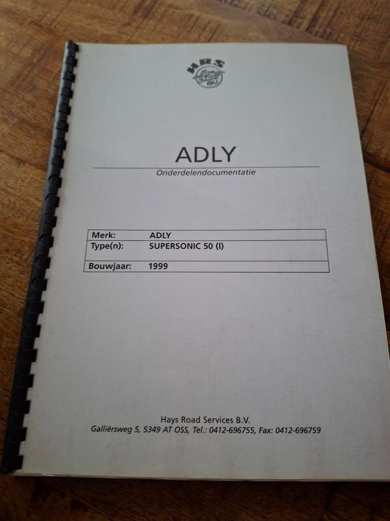 Adly Supersonic 50 (I) Onderdelendocumentatie, Fietsen en Brommers, Ophalen of Verzenden, Gebruikt