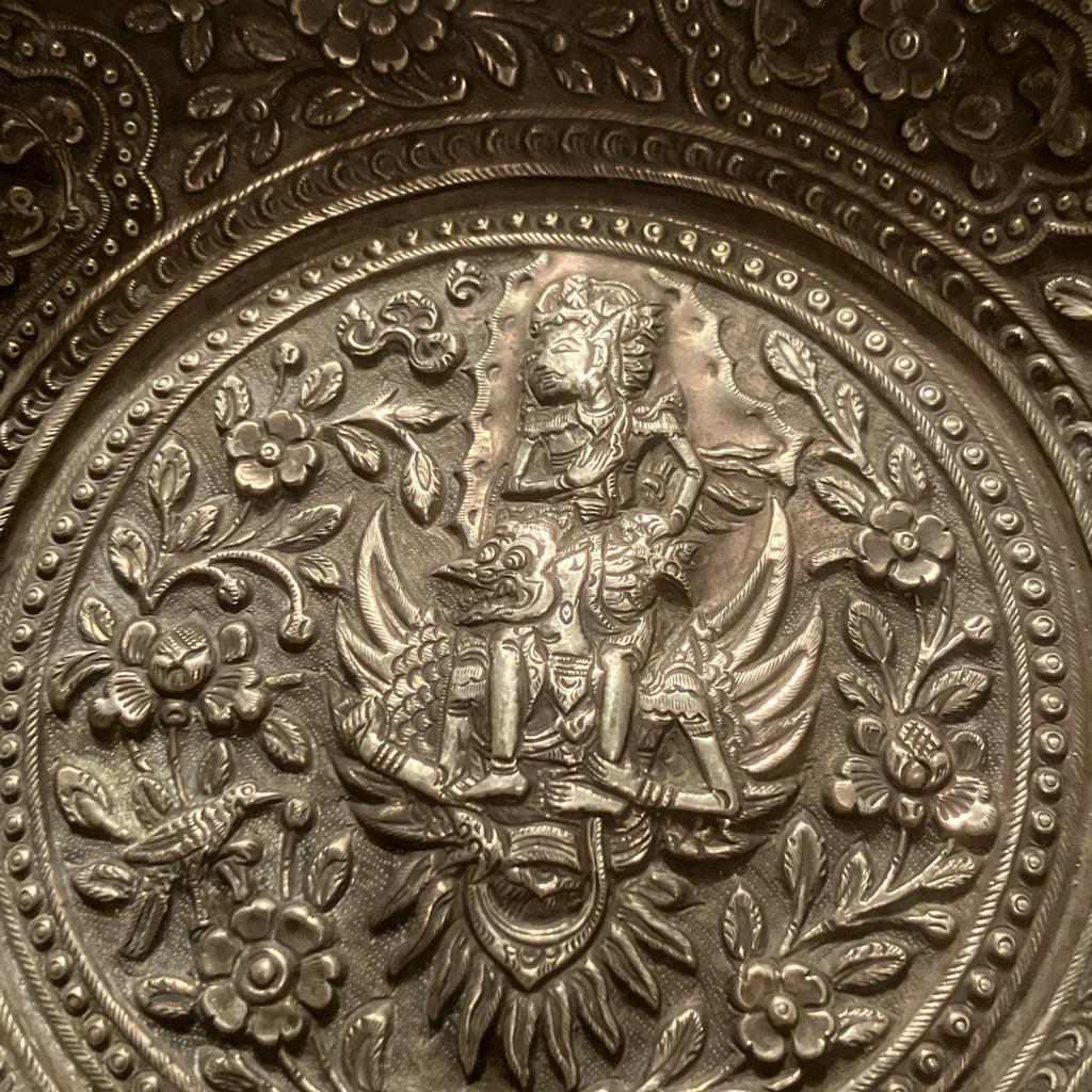 Zilveren Balinese Offerschaal - Zeldzaam!, Antiek en Kunst, Kunst | Niet-Westerse kunst, Ophalen of Verzenden