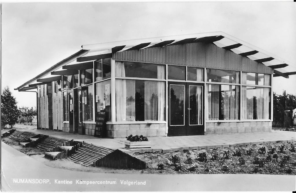 Numansdorp, Volgerland, Kantine Kampeercentrum, Verzenden, 1960 tot 1980, Gelopen, Zuid-Holland