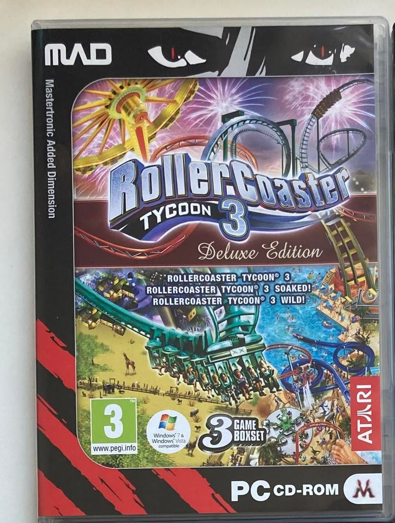 Roller Coaster Tycoon 3, Spelcomputers en Games, Games | Overige, 1 speler, Eén computer, Ophalen of Verzenden, Zo goed als nieuw