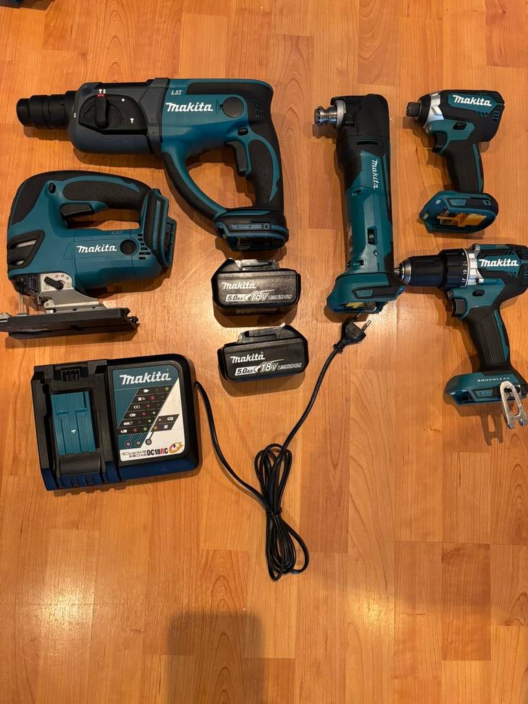 Makita set, Ophalen of Verzenden, Zo goed als nieuw, Boormachine