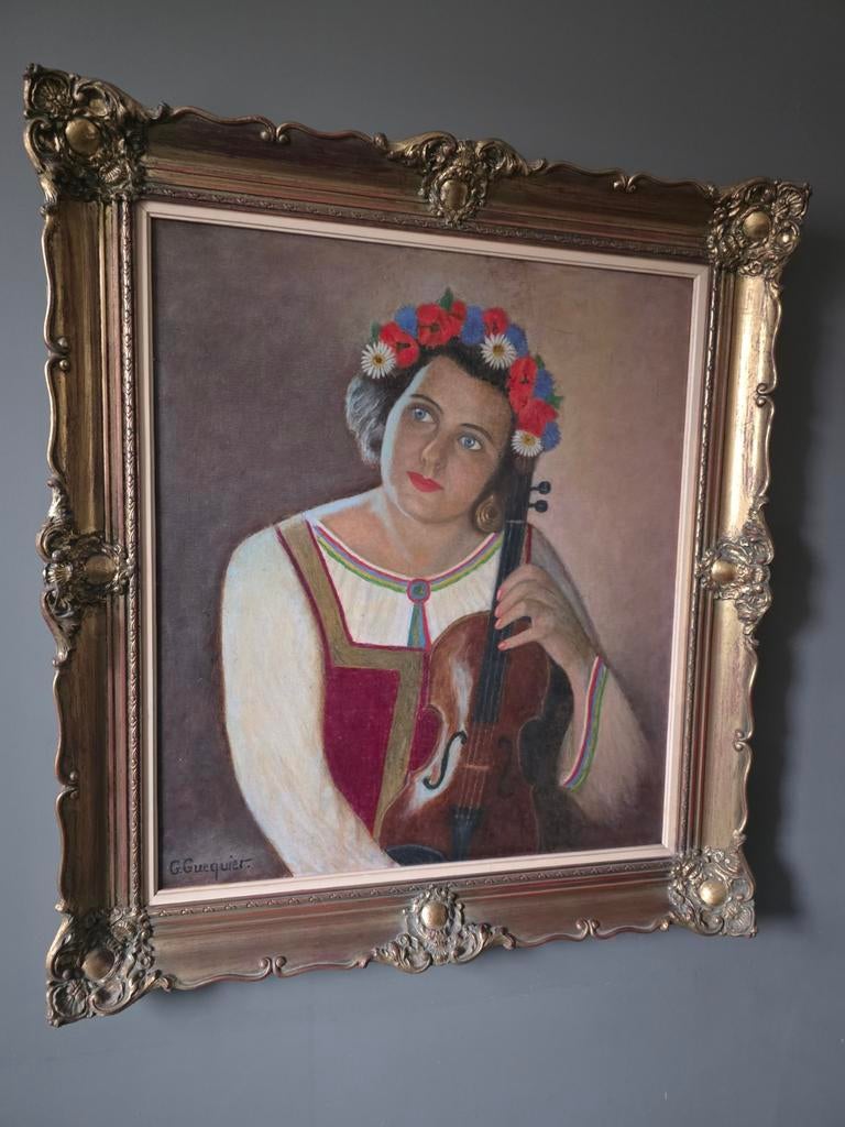Brocante antieke lijst, Ophalen of Verzenden