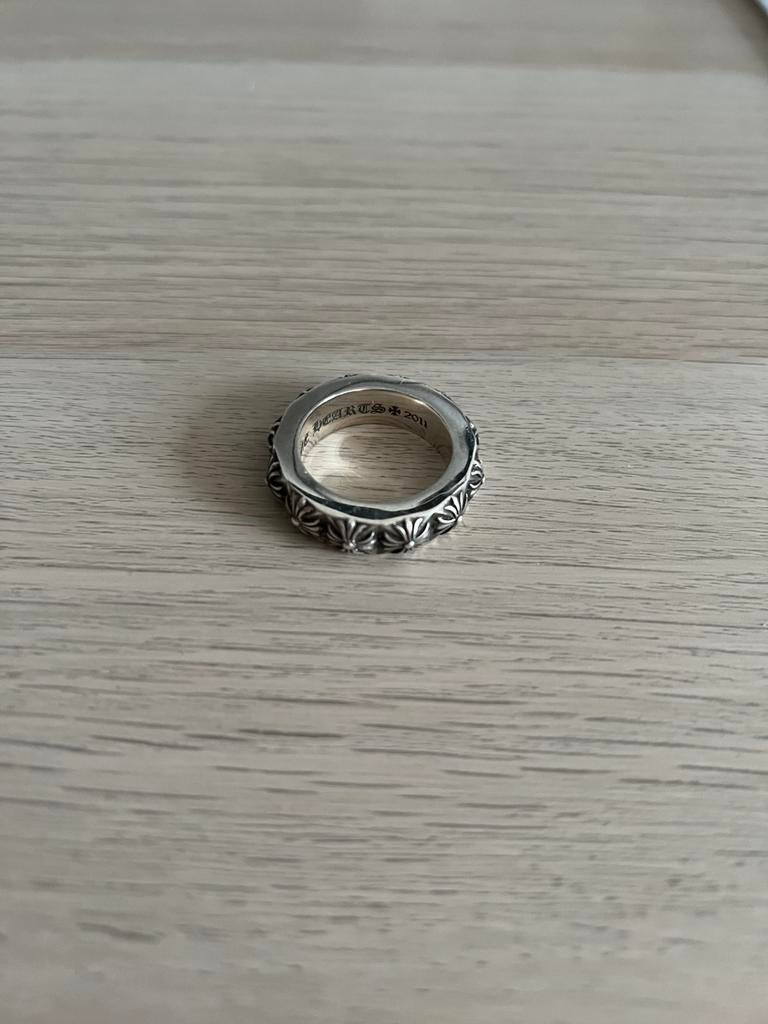 Chrome hearts cross band ring, Sieraden, Tassen en Uiterlijk, Ringen, Ophalen of Verzenden, Zo goed als nieuw, Zilver
