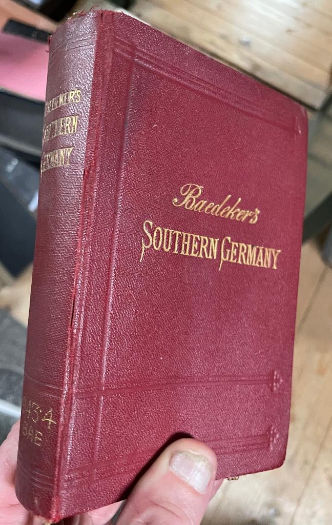 Baedeker Southern Germany 1929, Boeken, Reisgidsen, Gelezen, Reisgids of -boek, Europa, Overige merken, Ophalen of Verzenden