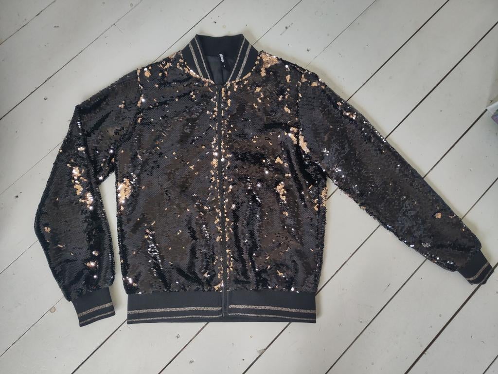 Eksept jasje met pailletten, maat S, Kleding | Dames, Jasjes, Kostuums en Pakken, Zwart, Ophalen of Verzenden, Zo goed als nieuw