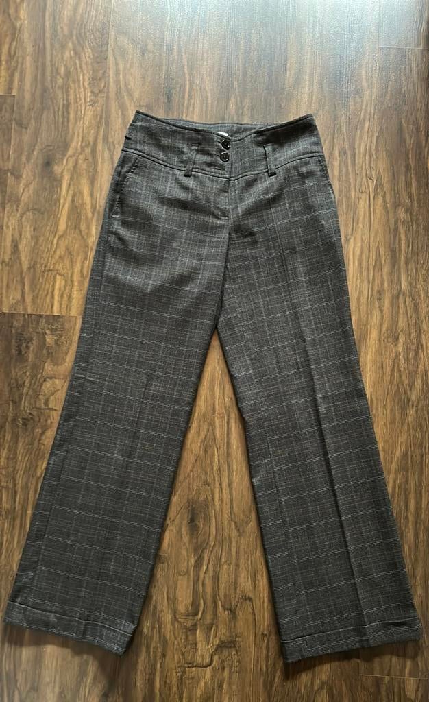 Pantalon bruin geruit maat 38 dames, Maat 38/40 (M), Bruin, Ophalen of Verzenden, Zo goed als nieuw