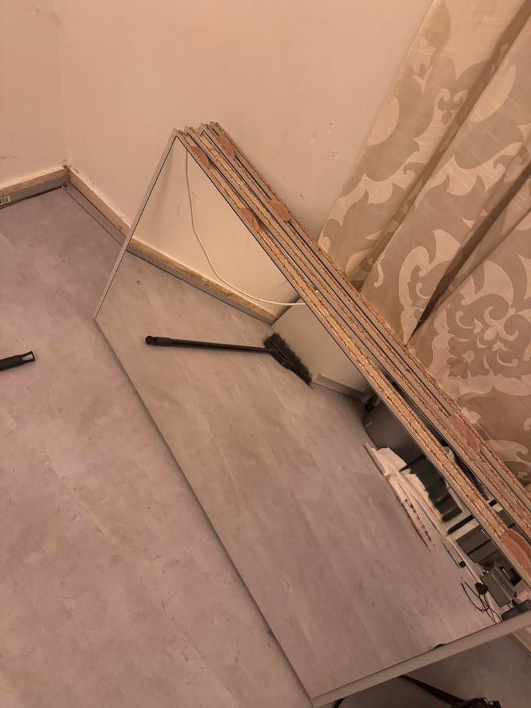 Spiegel schuifdeur Leen Bakker kast, Gebruikt, 200 cm of meer, Ophalen of Verzenden, 100 tot 125 cm