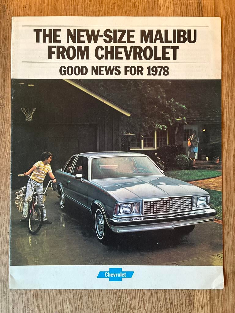1978 Chevrolet Malibu brochure, Ophalen of Verzenden, Zo goed als nieuw, Chevrolet
