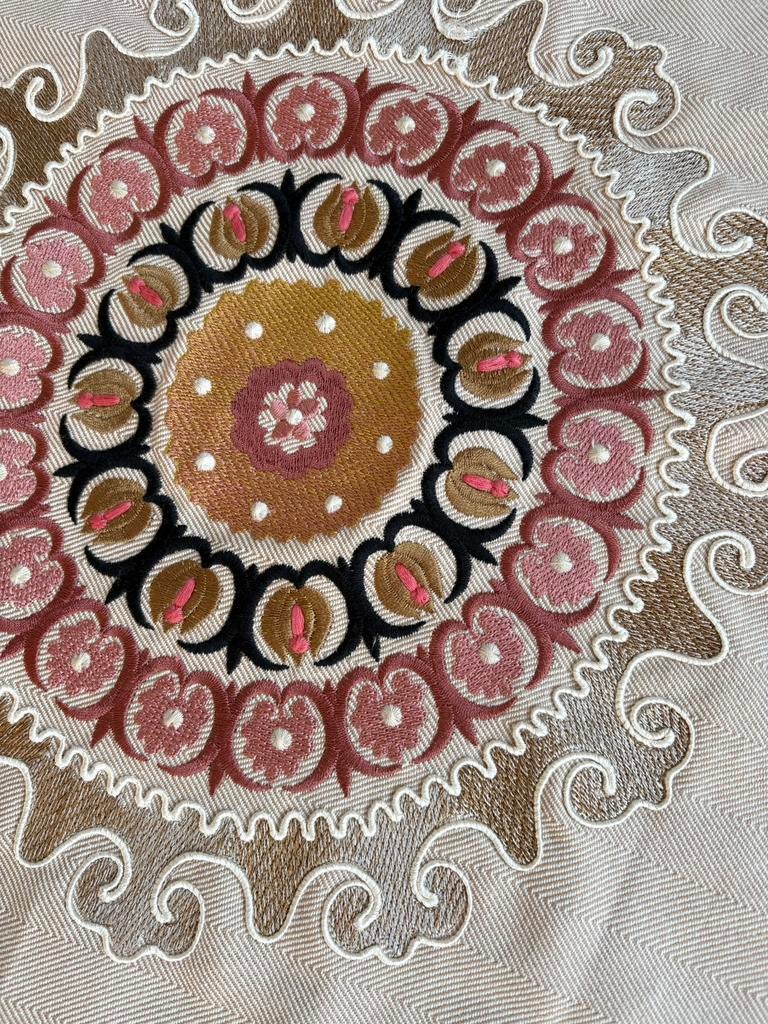 Manuel Canovas stof Villars Corail  Colefax lamp kussen?, Rechthoekig, Nieuw, 200 cm of meer, 50 tot 100 cm