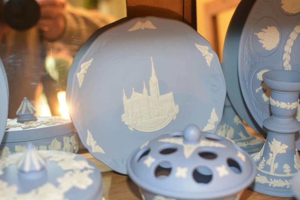 Wedgewood jasperware klok  met39 stuks onberisperlijke staat, Ophalen of Verzenden