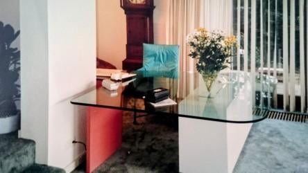 Glazen Bureau van Henk Vos, Huis en Inrichting, Ophalen, Zo goed als nieuw