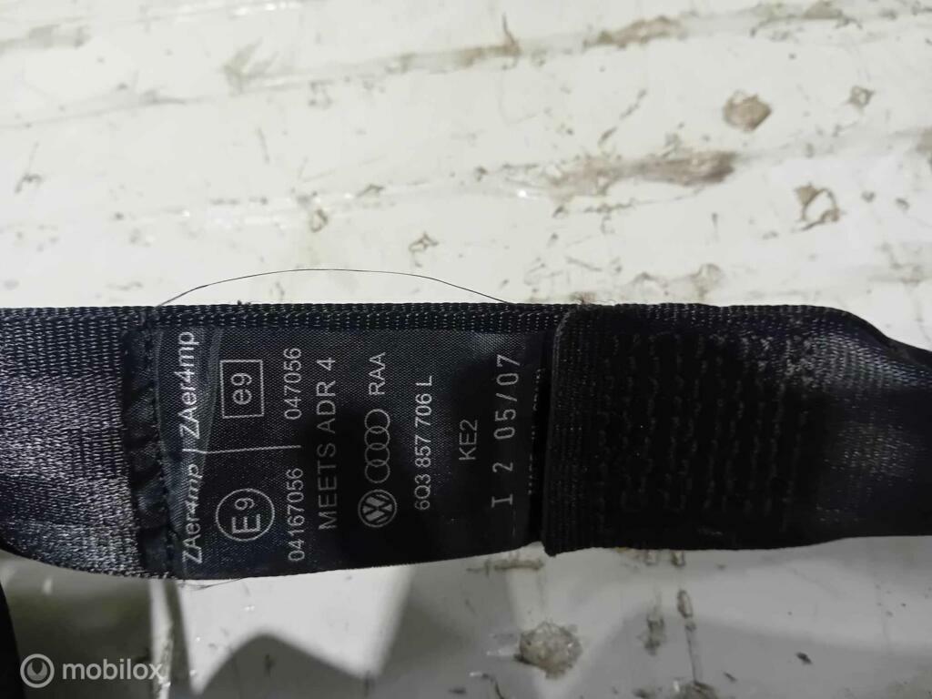 Gordel Volkswagen Polo 6Q3857706L 6Q3857706G, Gebruikt, Ophalen of Verzenden