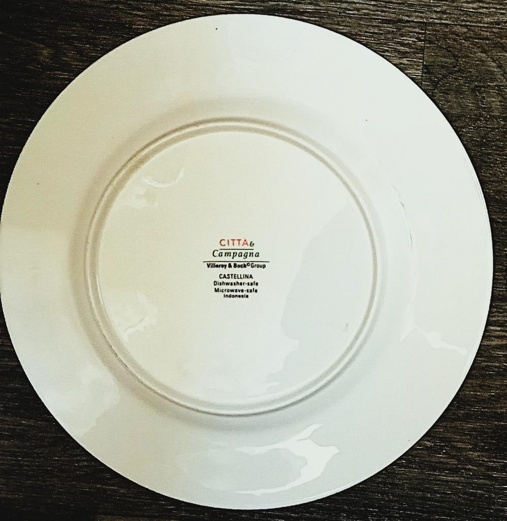TK 1 bord VILLEROY & BOCH CITTA CAMPAGNA CASTELLINA 20 EURO, Ophalen of Verzenden, Zo goed als nieuw, Bord(en), Overige stijlen