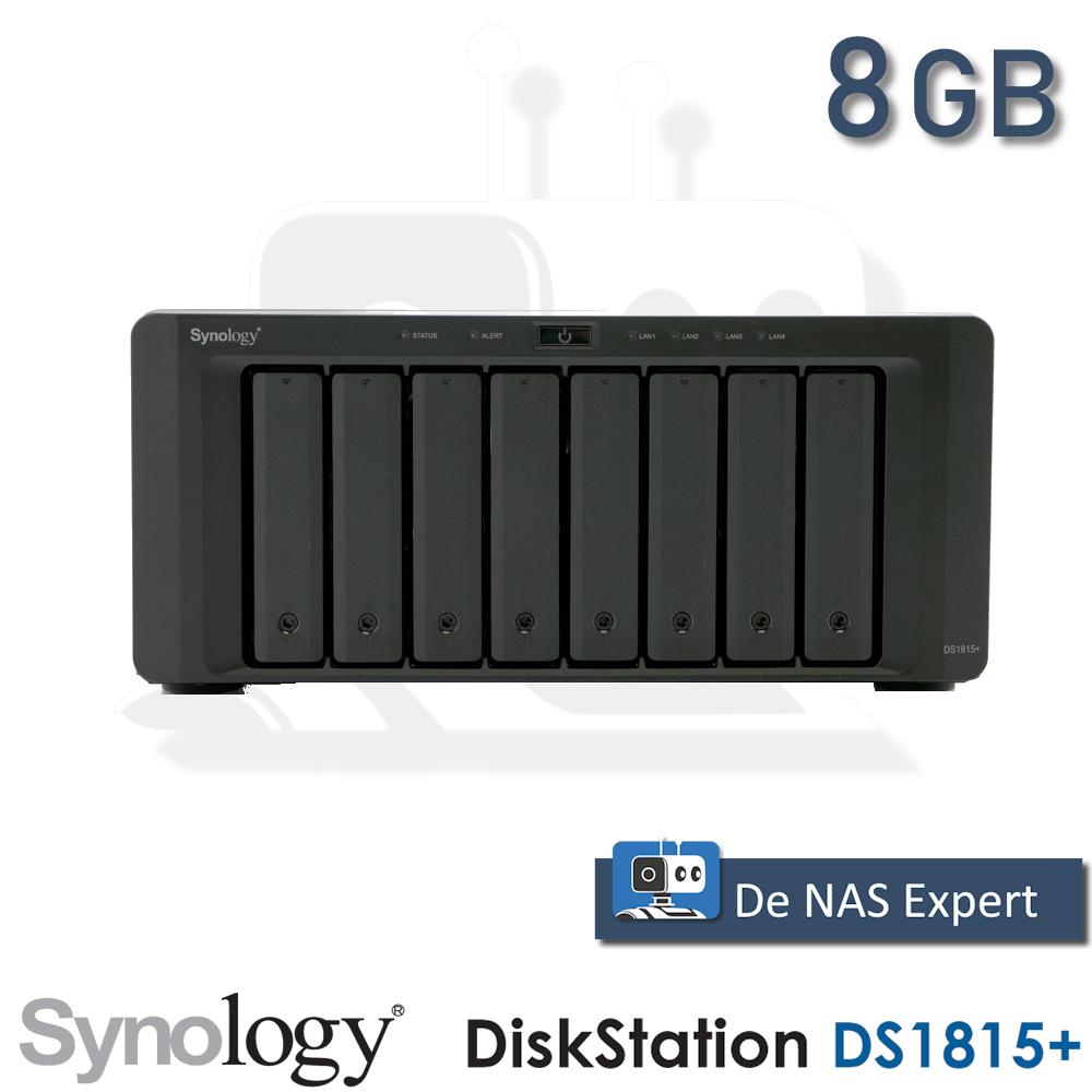 Synology DiskStation DS1815+ 8GB refurbished met DSM 7.3.2, Info@synology.com, Synology, Refurbished, Ophalen of Verzenden