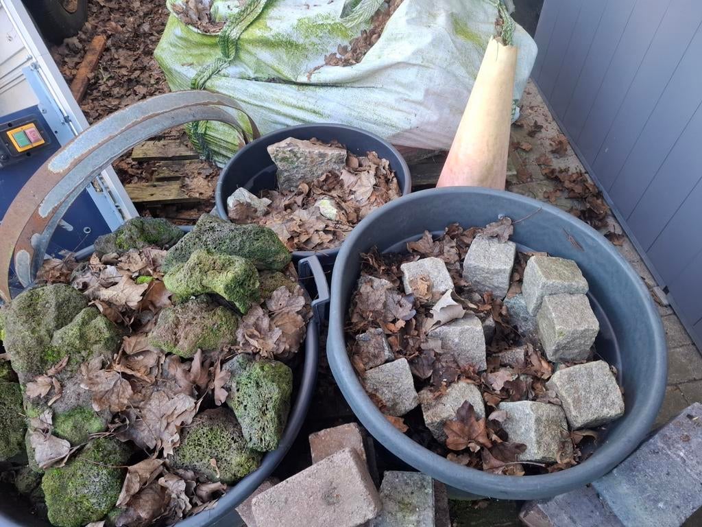 Sier kei vijver, Tuin en Terras, Grind, Keien en Split, Ophalen