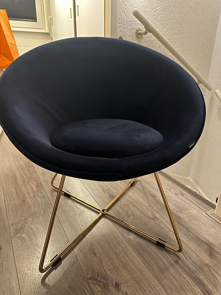 Riverdale velvet kuipstoeltje, Huis en Inrichting, Stoelen, Ophalen, Zo goed als nieuw, Overige kleuren, Eén