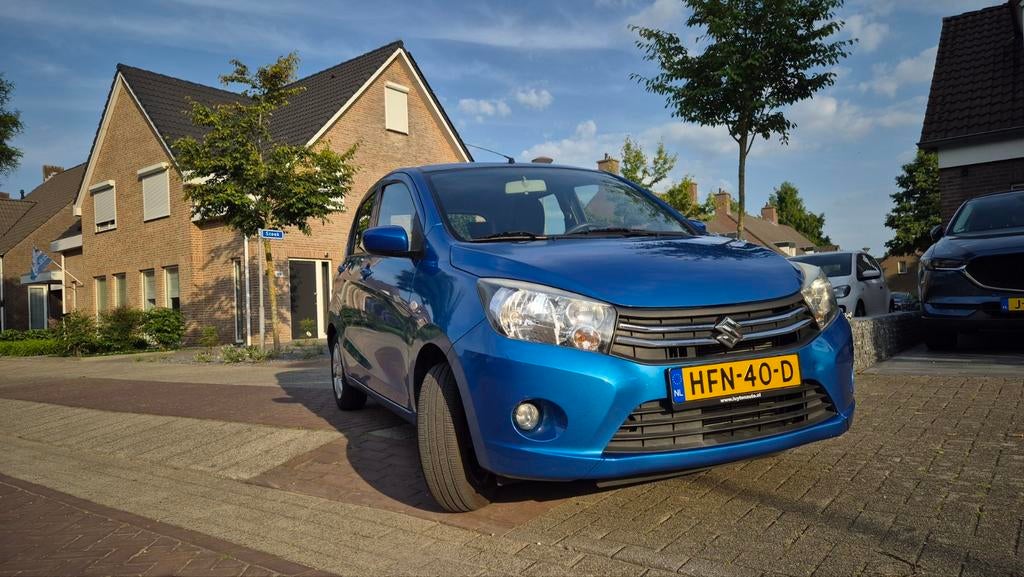 Suzuki Celerio exlusive, 2017 Blauw, Airco APK tot 05-2027, Auto's, Suzuki, Stof, Zwart, 400 kg, Handgeschakeld