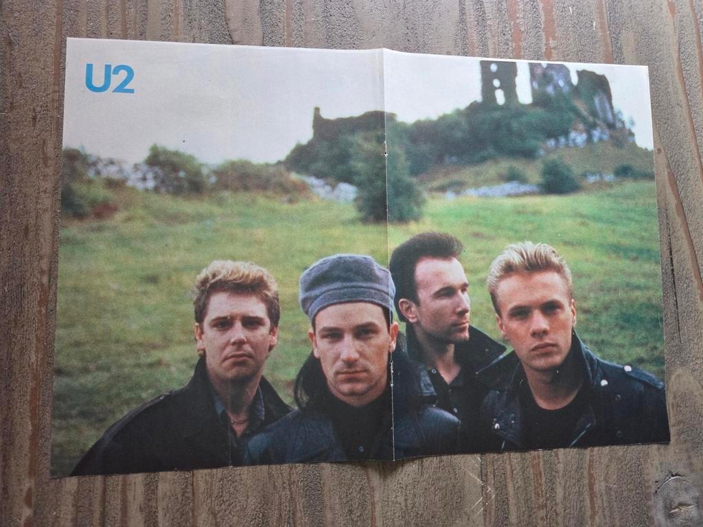 Poster van vroeger van de band U2, Verzamelen, Posters, Ophalen of Verzenden, A1 t/m A3