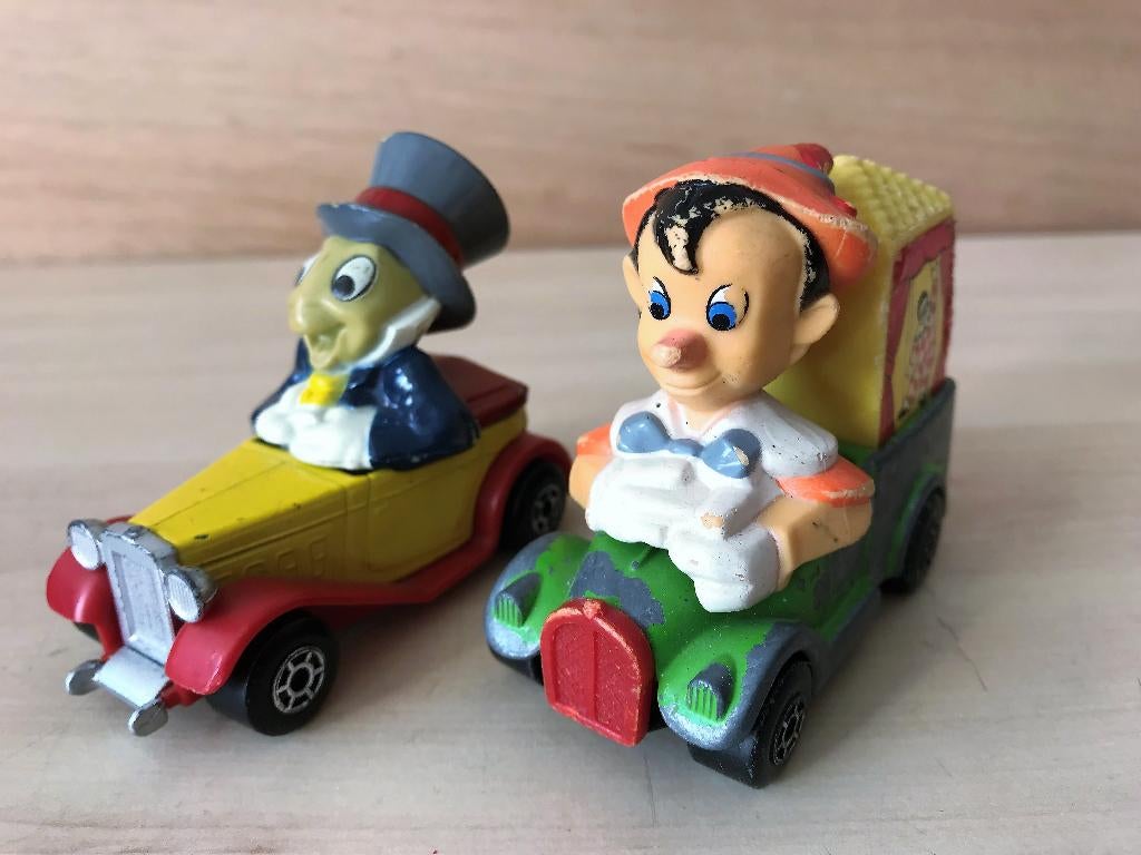 Matchbox Pinokkio en Japie Krekel 1979, Verzamelen, Disney, Ophalen of Verzenden, Peter Pan of Pinokkio, Beeldje of Figuurtje