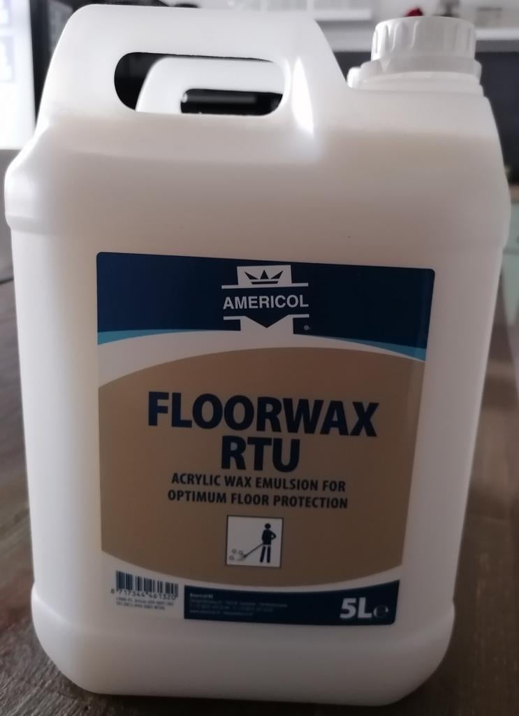 Americol Floorwax RTU 5L  nieuw, Ophalen of Verzenden, Schoonmaakmiddel