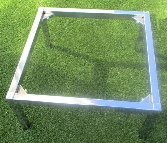 metalen-frame voor verhoging wasmachine-droger of tafelframe, 50 tot 100 cm, Vierkant, Zo goed als nieuw, Tafelpoot