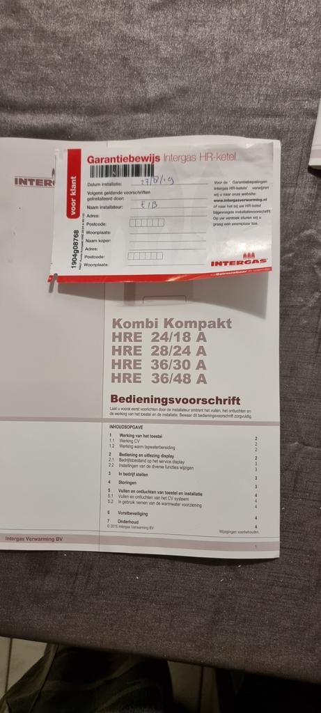 CV Ketel, Gebruikt, Aardgas, Minder dan 20 liter, Onbekend