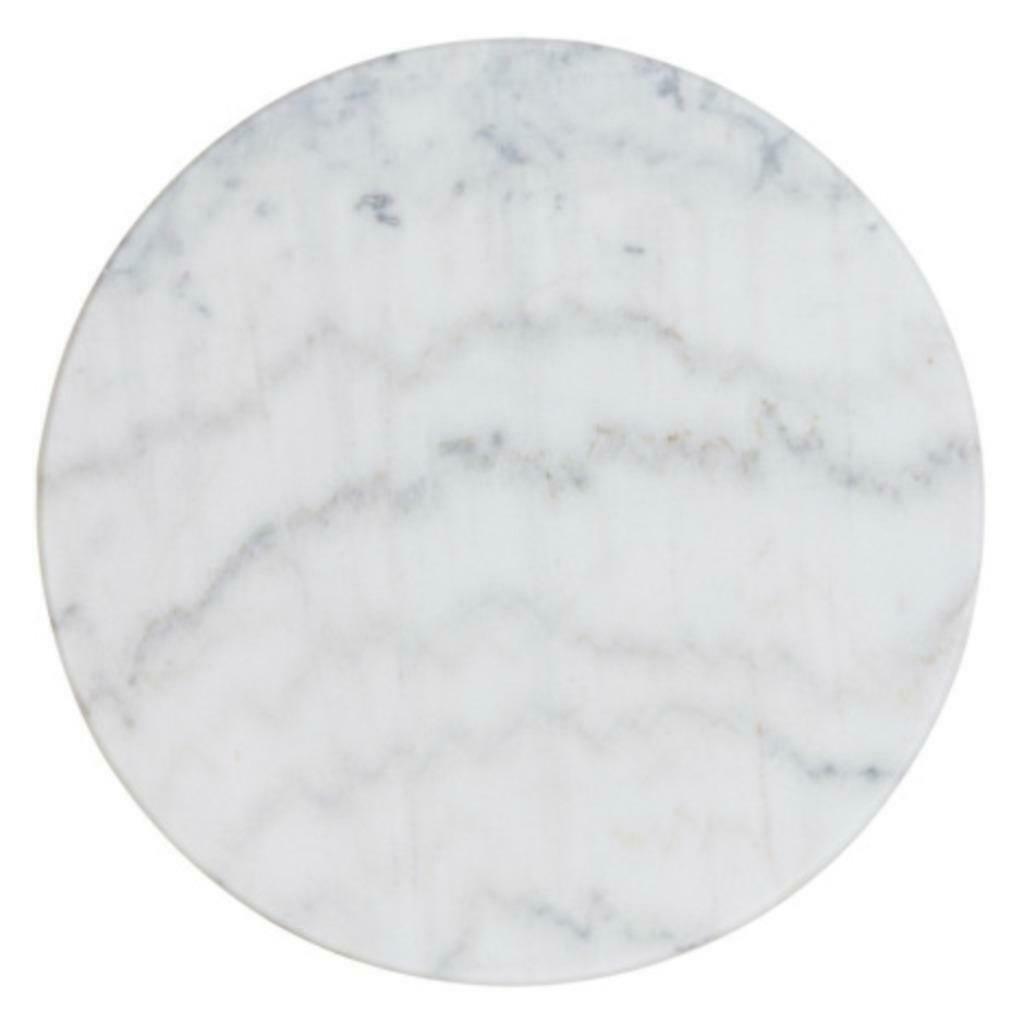 Bistro tafel marmer tafelblad 60 cm met gietijzeren voet, Ophalen of Verzenden, Nieuw, Overige materialen