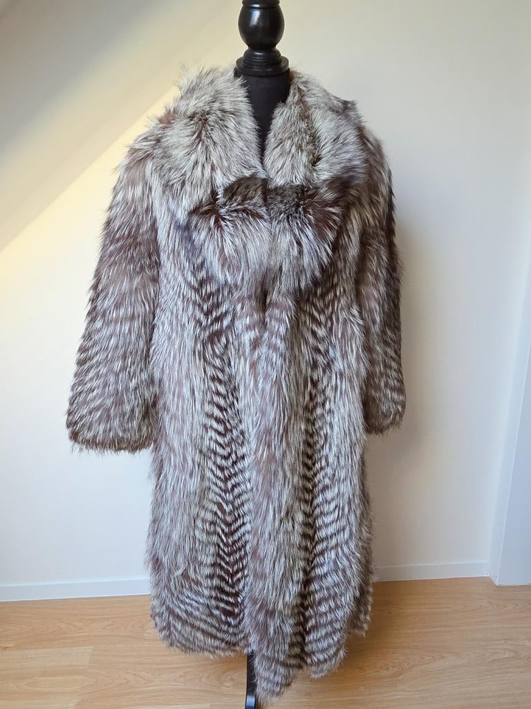 Exclusieve SAGA FOX Silver Fox Bontjas – Maat M / L, Ophalen of Verzenden