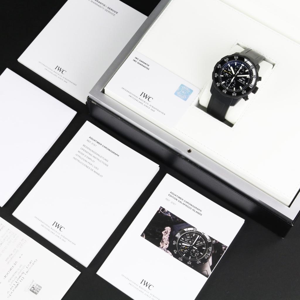 IWC Aquatimer Chronograph Galapagos 45 (Zeer goed/ 2011), Sieraden, Tassen en Uiterlijk, Horloges | Heren, Overige merken, Leer