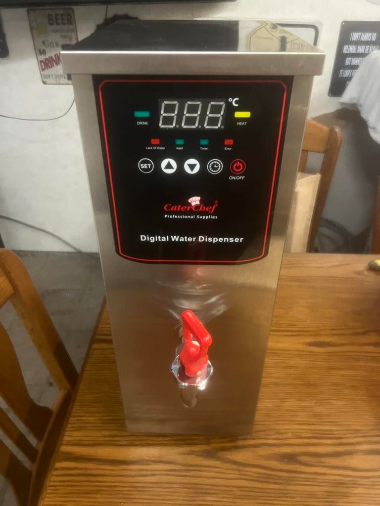 Warm water dispenser, Ophalen, Gebruikt