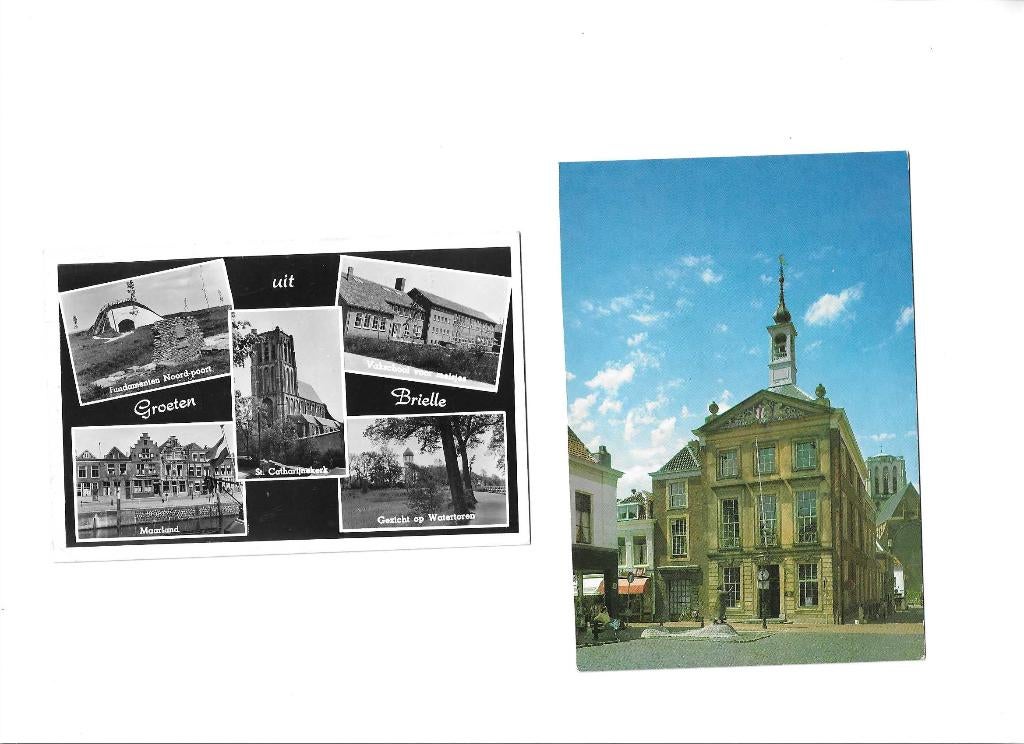 brielle  2x  ook apart  school  maarland  gem.huis, Verzenden, 1960 tot 1980, Gelopen, Zuid-Holland