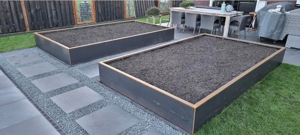 Cortenstaal ,plantenbak, borderranden, bloembak, kwaliteit, Tuin en Terras, Bloembakken en Plantenbakken, Nieuw, Ophalen of Verzenden