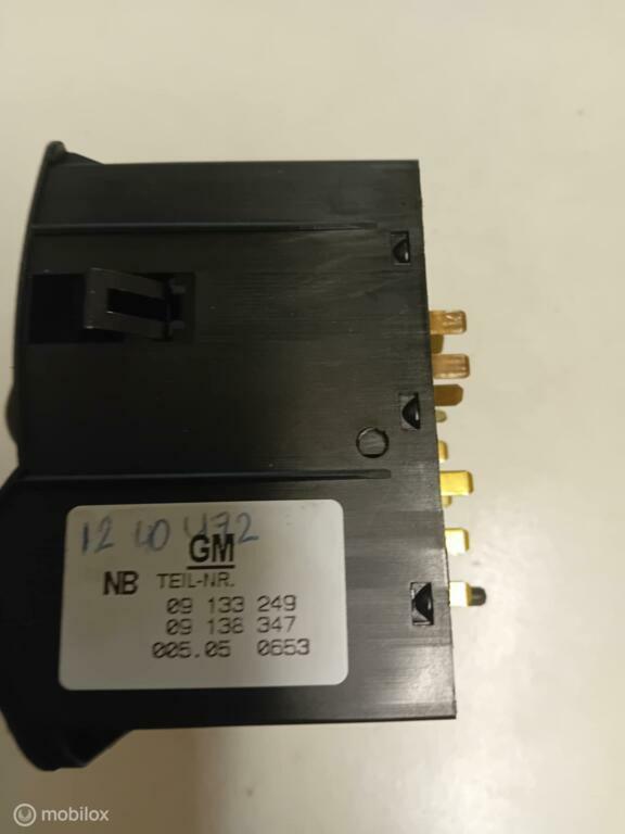 Lichtschakelaar Opel Zafira 09133250 09133249, Auto-onderdelen, Dashboard en Schakelaars, Gebruikt, Ophalen of Verzenden