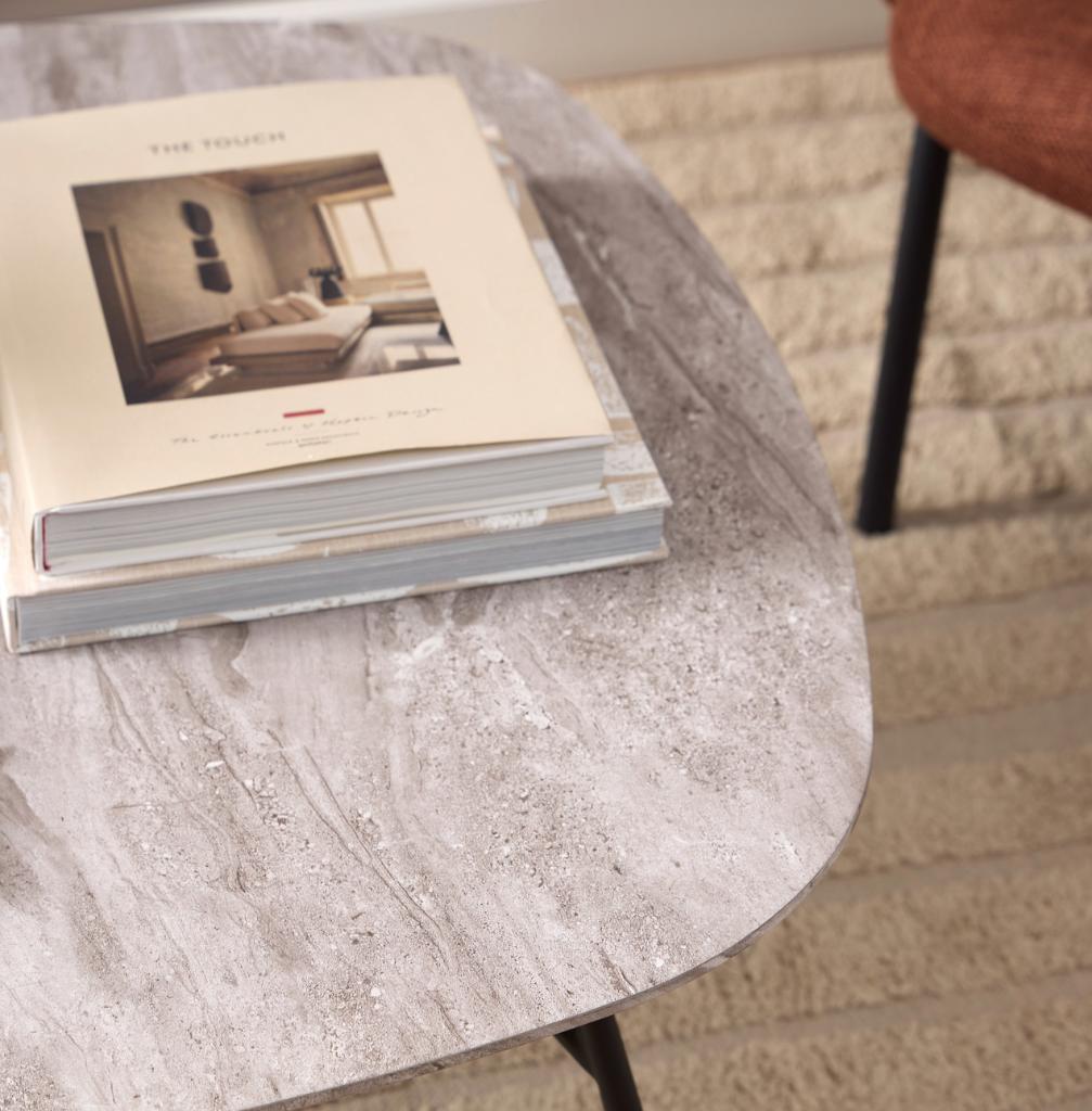 by fonQ Mik Salontafel 40 x 90 - Grijs | Van €199, nu, Byfonq, Nieuw, Rechthoekig, Byfonq