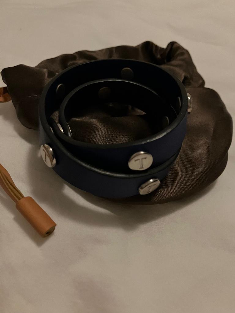 Blauwe armband Tod’s, Ophalen of Verzenden, Gebruikt, Blauw, Leer