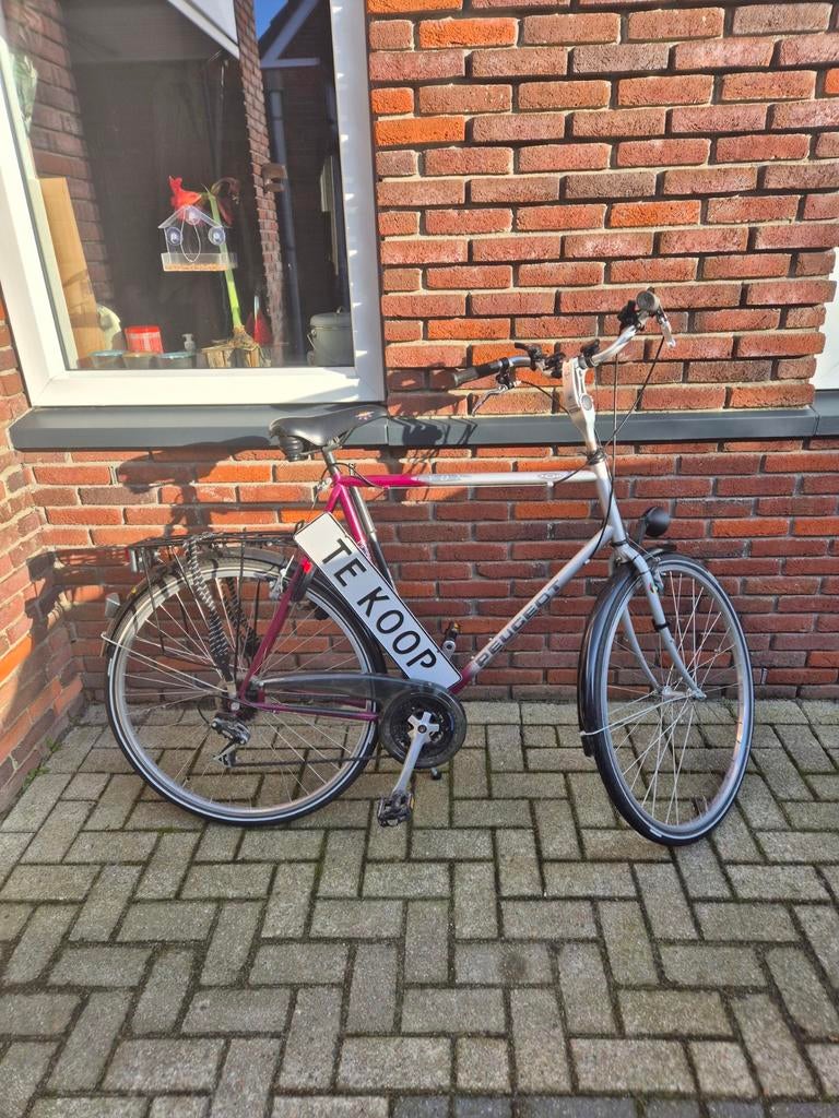 Peugeot Herenfiets - Goed Onderhouden framemaat 63, Ophalen of Verzenden