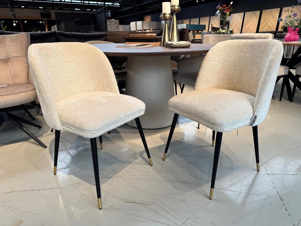 Direct ophalen | Showmodel Richmond stolen | Utrecht, Huis en Inrichting, Stoelen, Nieuw, Vijf, Zes of meer stoelen, Hout, Metaal