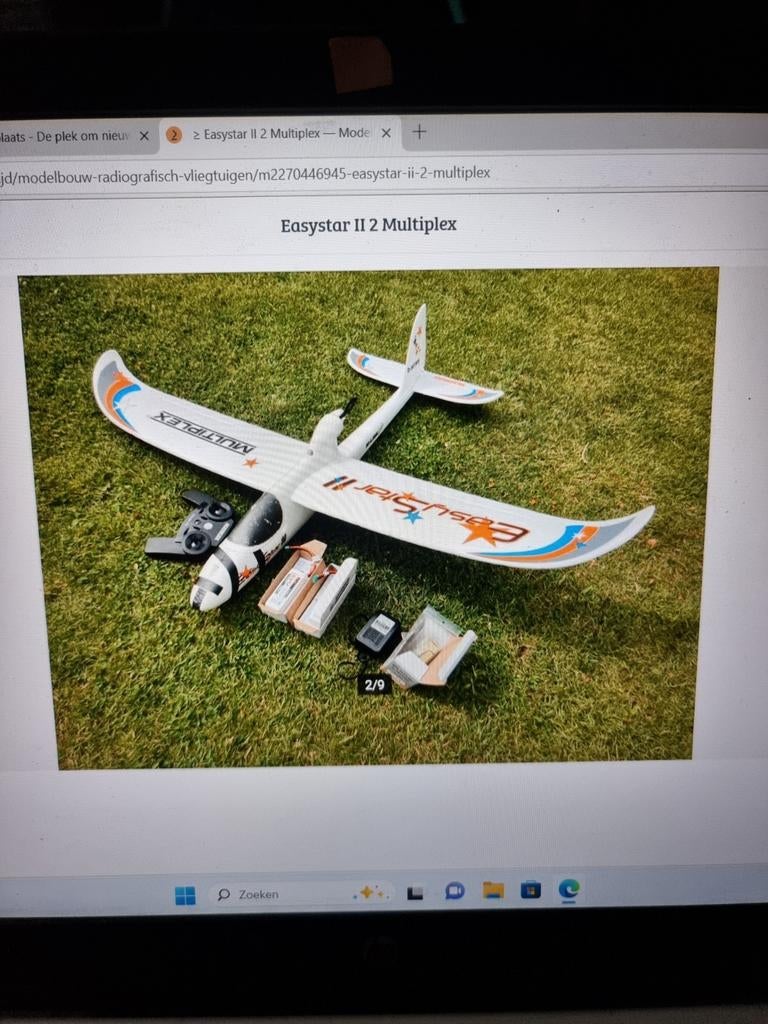 Multiplex easy star II, Hobby en Vrije tijd, Modelbouw | Radiografisch | Vliegtuigen, Ophalen, Gebruikt, Elektro, RTF (Ready to Fly)